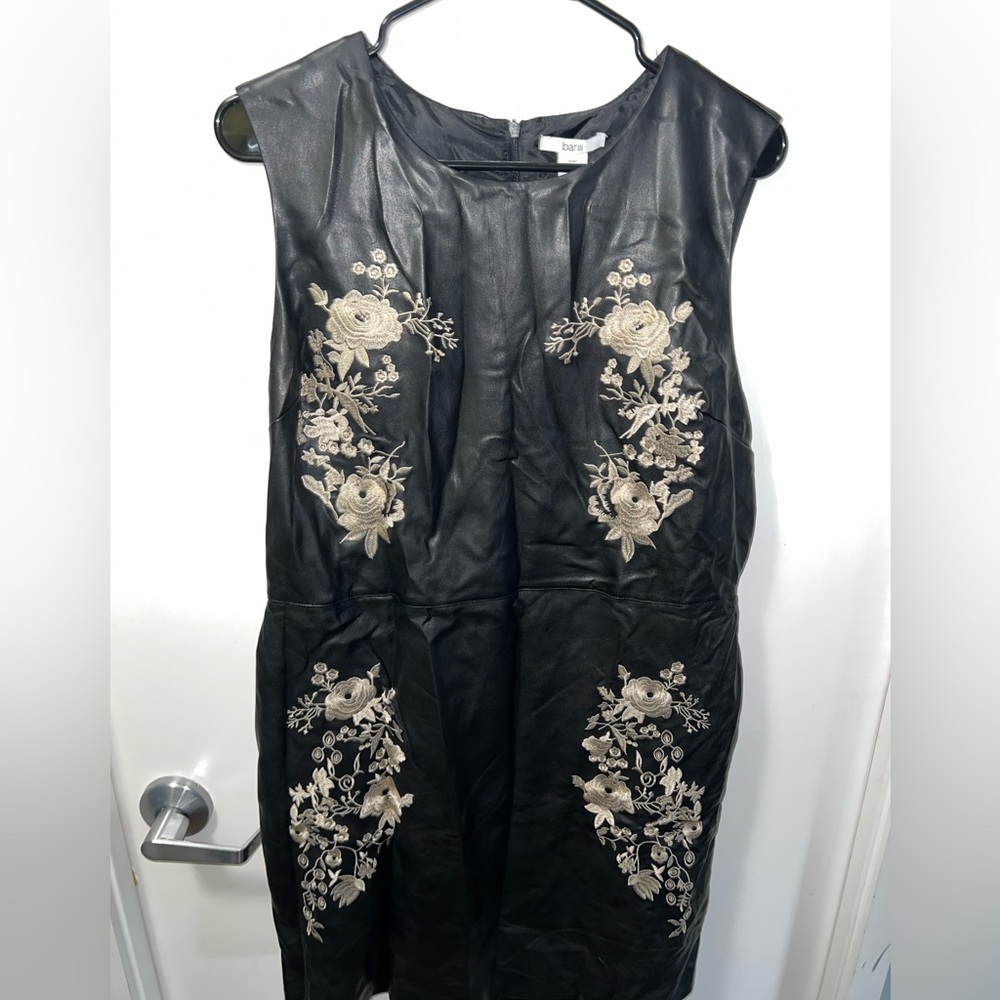 Pleather mini dress size XL